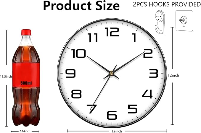Modern Wall Clocks Battery Operated - Image 3