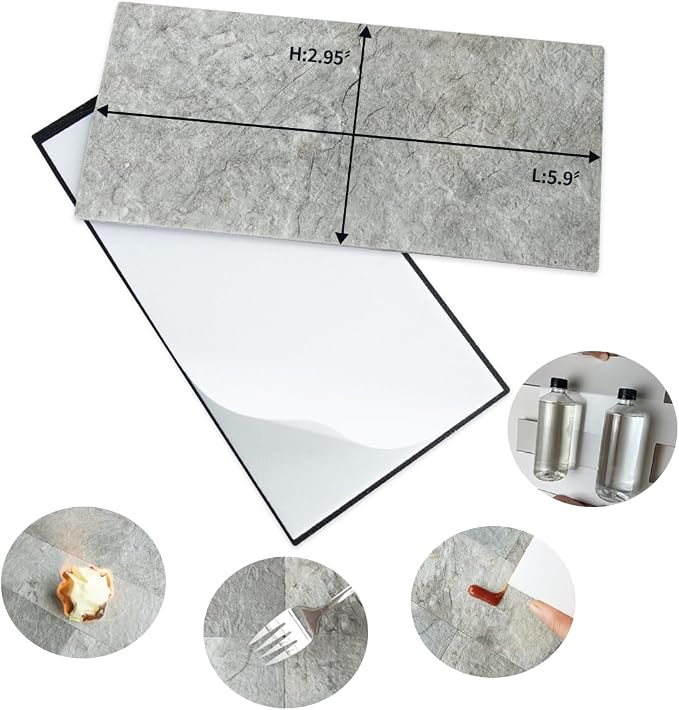 AULIGET 100 Piece Mountain Rock Peel and Stick Backsplash Wall Tiles, Laundry - Image 5