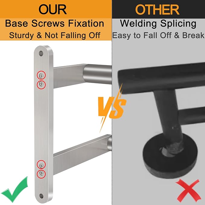 Double Towel Bar, 24Inch Towel Rack - Image 2