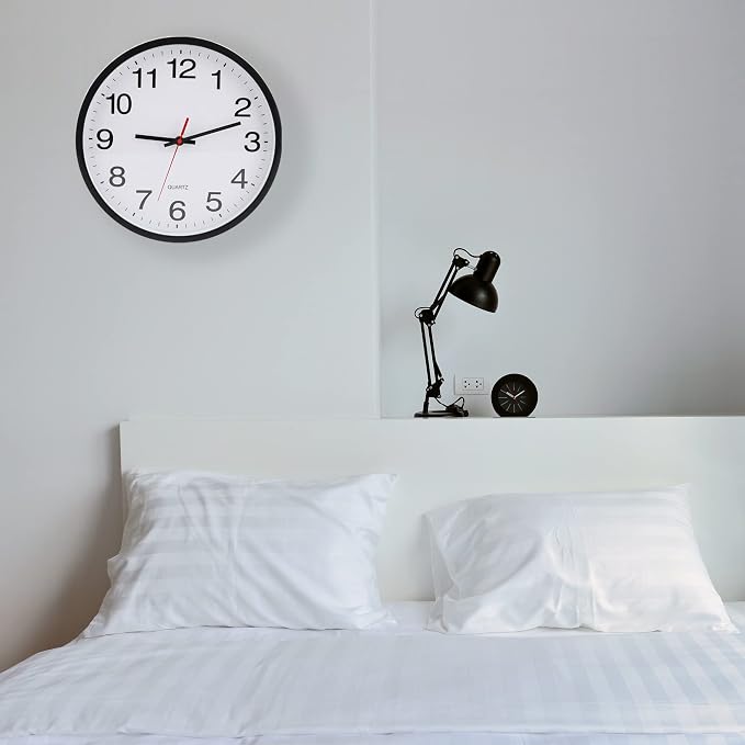 OceeK Wall Clock, Silent Non-Ticking, Modern Small Wall Clocks 8 Inch, Quality - Image 8