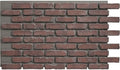 EverStone Aged Brick Faux Brick Panel, 46 7/8"W x 27"H x 1 1/4"D, Stratus Color by EkenaMillwork