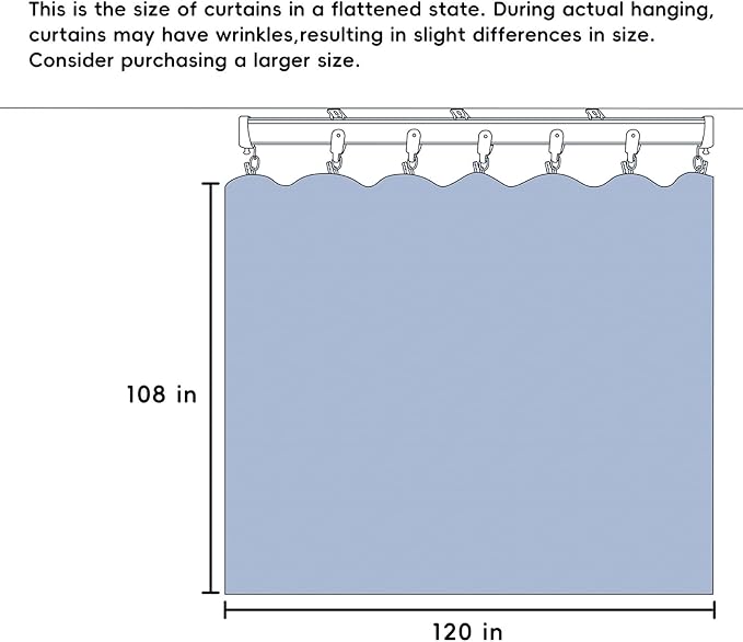MaKefeile Room Divider Curtains Total Blackout Privacy Curtain Panel Room - Image 7