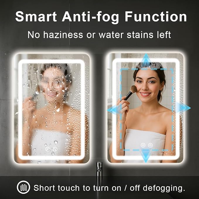 LED Bathroom Mirror, 20x28 in Vanity Mirrors - Image 3
