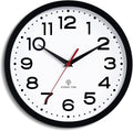 Roymnie Atomic Wall Clock 10 Inch, Modern Clock Battery Operated Classic Analog by Unknown