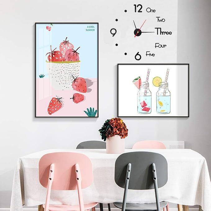 10-20 Inch DIY Wall Clock 3D Frameless Silent Non Ticking - Image 3