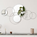 Hicarer Wall Mirror Decorative 41.34'' x 17.72'' Round Modern Metal Wall by Hicarer