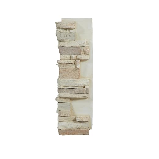 AZ Faux High-Density Polyurethane Faux Stone Interlocking Left Endcap by AZFaux