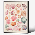 Pink Seashell Posters Coastal Cowgirl Canvas Wall Art Trendy Beach Starfish by Unknown