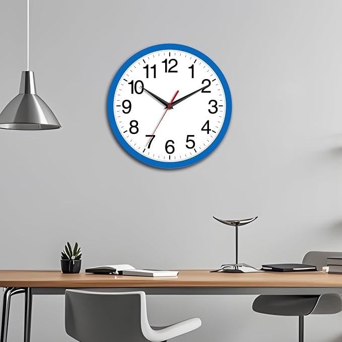 Rohioue Wall Clock Modern 8 Inch Battery Operated Silent Non Ticking Small - Image 8