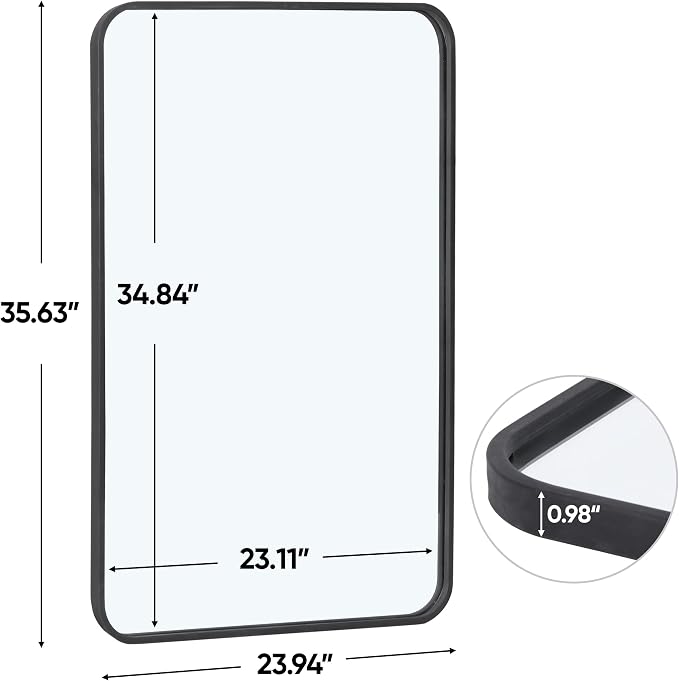 ZenStyle 2 Packs Wall Mount Mirror - Image 3