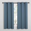 NICETOWN Smoky Blue Blackout Curtains 40 inches Length by NICETOWN