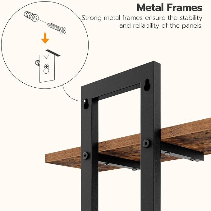HOOBRO Floating Shelves, 15 Inch Wall Shelf Set of 2, Wall Mounted Storage - Image 6