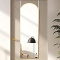 Otlsh 16"50" Arch Wall Mirror, Over The Door, Thin Frame Aluminum Alloy by Otlsh