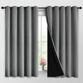 Yakamok 100% Grey Blackout Curtains by Yakamok