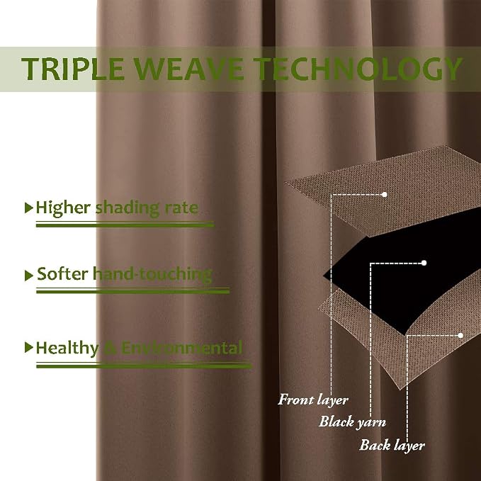 NICETOWN Wall Dividers for Rooms, Large Room Divider Curtain Screen Partition - Image 3