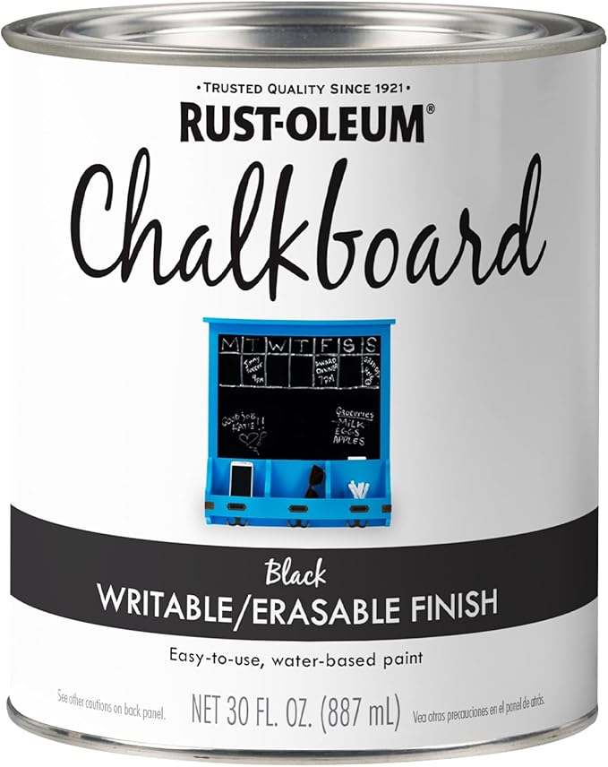 Rust-Oleum 206540 Chalkboard Brush-On Paint, 30 oz by Rust-Oleum