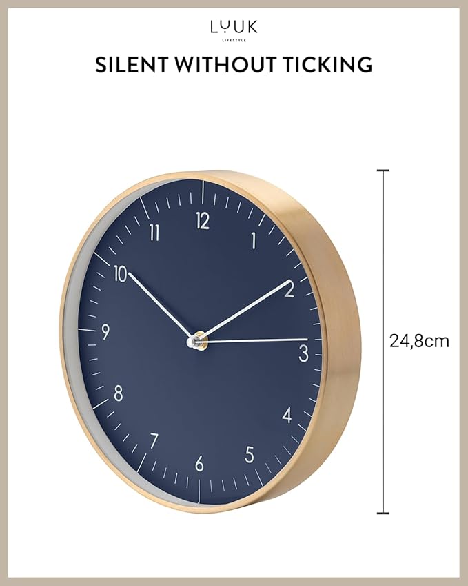 LUUK LIFESTYLE Modern Quartz wall Clock - Image 2