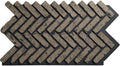 EverStone Herringbone Faux Brick Panel, 46 1/2"W x 25 1/4"H x 1"D, Ash Color by EkenaMillwork