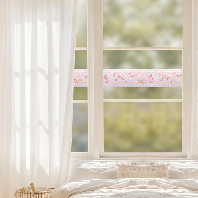 AbaBoorty Pink Flower Pattern Wallpaper Trim - Image 4