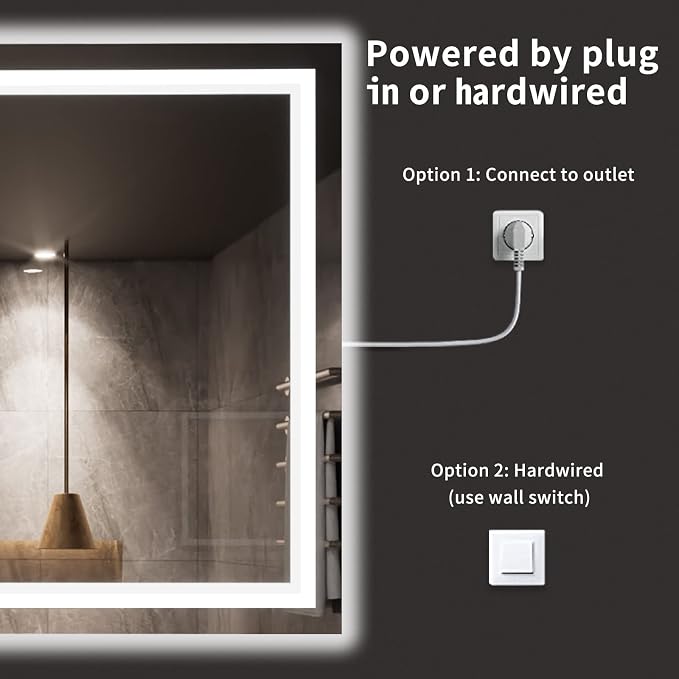 LOAAO 72X40 LED Bathroom Mirror - Image 7