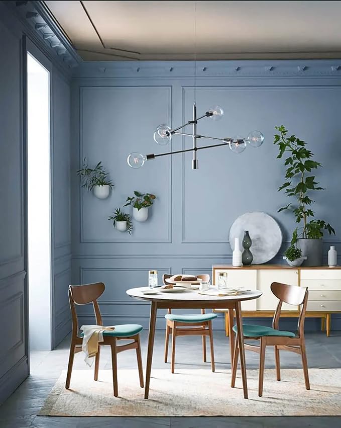 Dimoon 236''x17.7'' Blue Peel and Stick Wallpaper Contact Paper Modern Self - Image 3