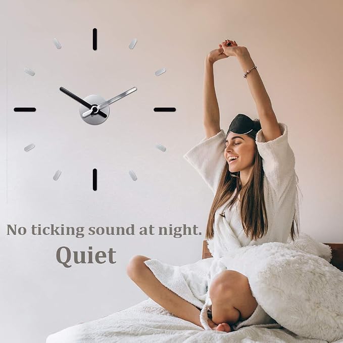 Presentime & Co Large Frameless DIY Wall Clock - Image 3