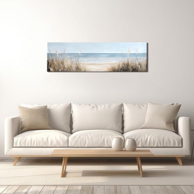 Large Abstract Ocean Wall Art Beach Picture Coastal Room Decor Seaside - Image 4