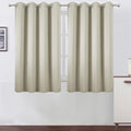 LEMOMO Blackout Curtains 66 x 54 Inch Long Light Beige Curtains Set of 2 Panels by Lemomo