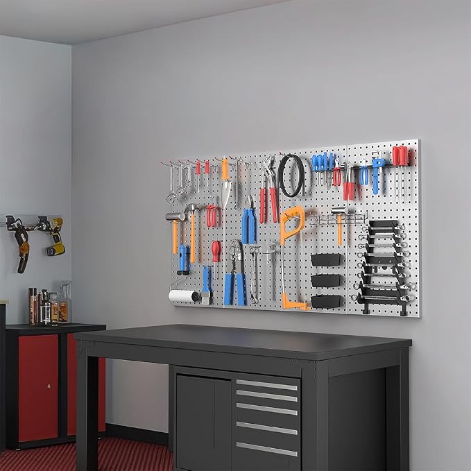 Ultrawall 4 Pcs Metal Pegboard Wall Panels, Peg Boards - Image 5