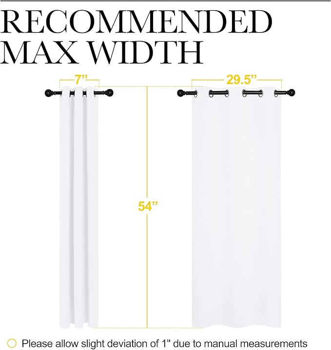 NICETOWN 50% Light Blocking Curtain Panels - Image 6