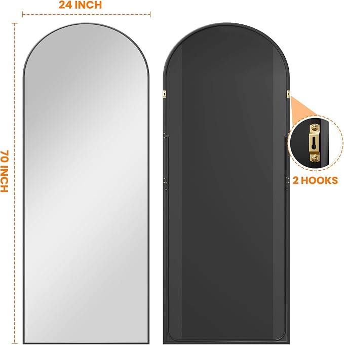 TRAHOME Full Length Arched Mirror, Living Room, Dressing Room - Image 7