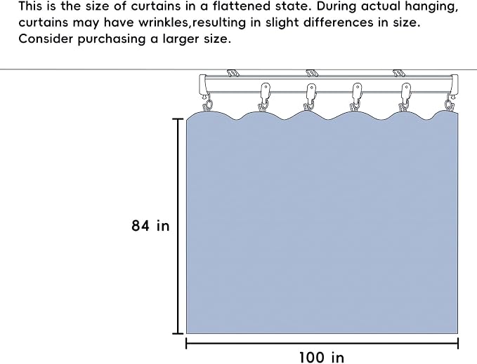 MaKefeile Room Divider Curtains Total Blackout Privacy Curtain Panel Room - Image 7