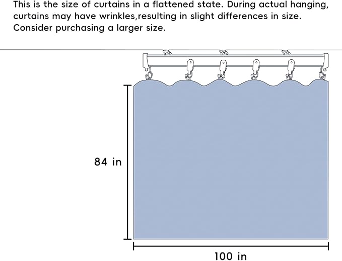 MaKefeile Room Divider Curtains Total Blackout Privacy Curtain Panel Room - Image 7