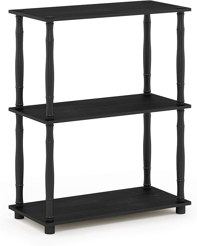 Furinno TURN-N-TUBE Storage Shelves, 3-Tier Book Shelf, Corner Shelf, Toolless - Image 5