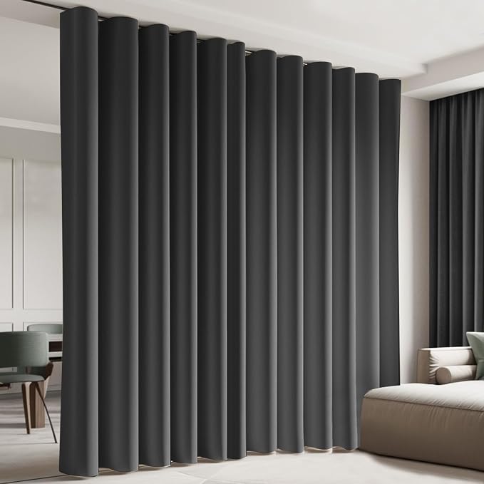 Room Divider Blackout Curtain Track Curtains Wall Dividers Panels Screen by CBSROROHome
