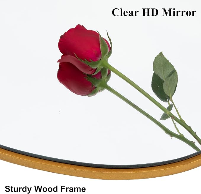 Ruomeng Irregular Wall Mirror Asymmetrical Mirror, Modern Decorative Wall Decor - Image 5