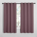 NICETOWN Bedroom Curtain Panels Blackout Draperies, Dry Rose, 1 Pair, 55 by by NICETOWN