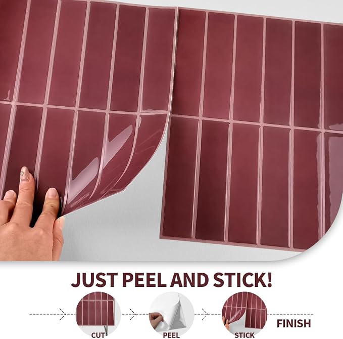 Peel and Stick Backsplash 3D Wall Tiles, Self-Adhesive, Oil Proof, Waterproof - Image 6