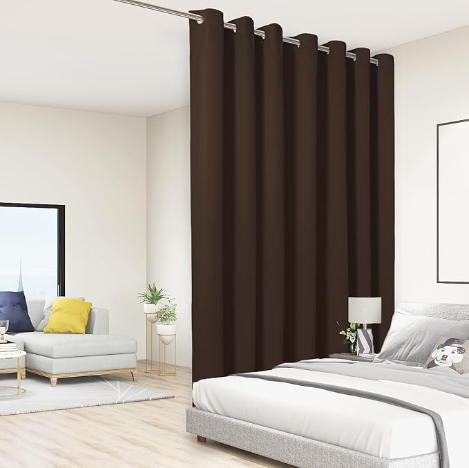 BONZER Extra Wide Room Divider Curtain Screen Partitions Total Privacy Wall by Bonzer