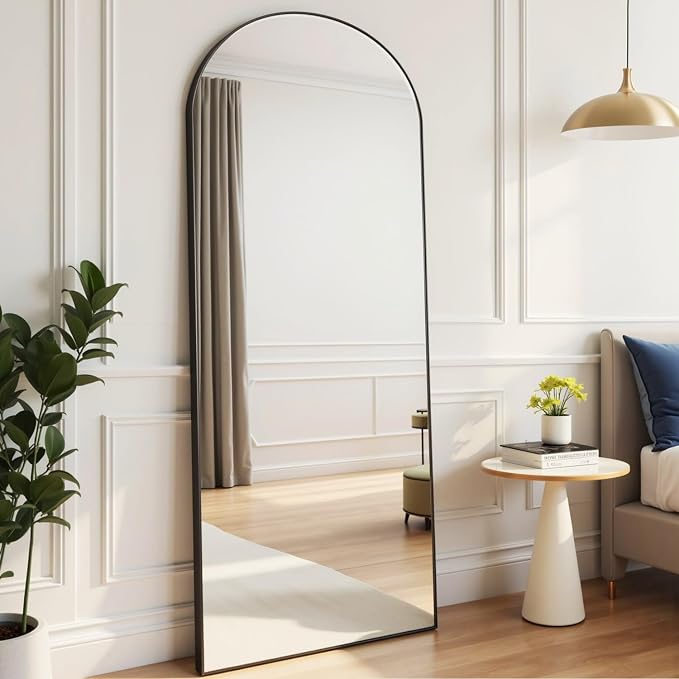 Rowjut Floor Mirror Arched Mirror Full Length 56"X20" Full Length Mirror can be - Image 2