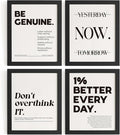 DSHFG Motivational Pictures Office Wall Decor Prints Set of 4, Inspirational by Unknown