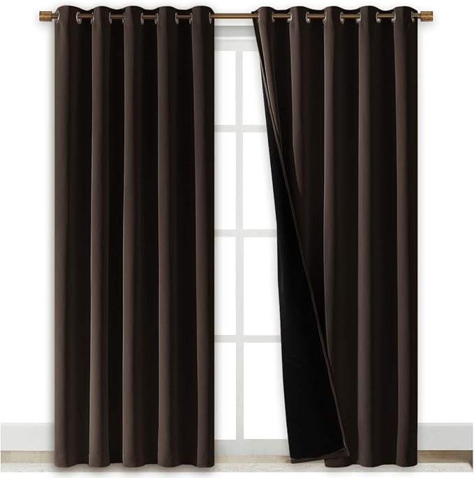 NICETOWN High-End Thermal Curtains, Full Blackout Curtains 84 inches Long by NICETOWN