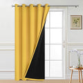 Yakamok 100% Blackout Lined Panels, Thermal Insulated Blackout Curtains by Yakamok