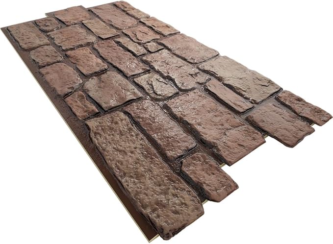 EverStone Cobblestone Faux Stone Panel, Texas Color - Image 6