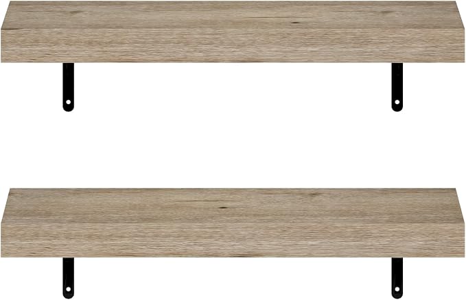 Furinno Tanna Floating Shelves for Wall Set of 2, 22-Inch Wall Shelf, Triple - Image 6