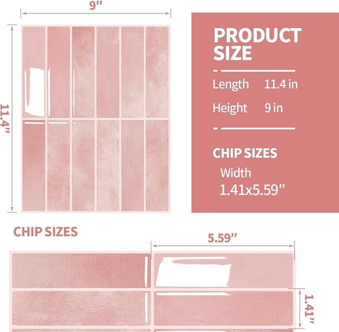 Peel and Stick Backsplash 3D Wall Tiles, Self-Adhesive, Oil Proof, Waterproof - Image 2