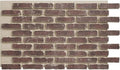 EverStone Aged Brick Faux Brick Panel, 46 7/8"W x 27"H x 1 1/4"D, Merlot Color by EkenaMillwork