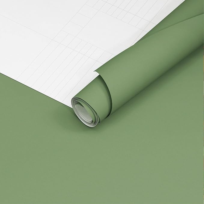 Yancorp 24"x394" Matte Grass Green Peel and Stick Wallpaper - Image 6