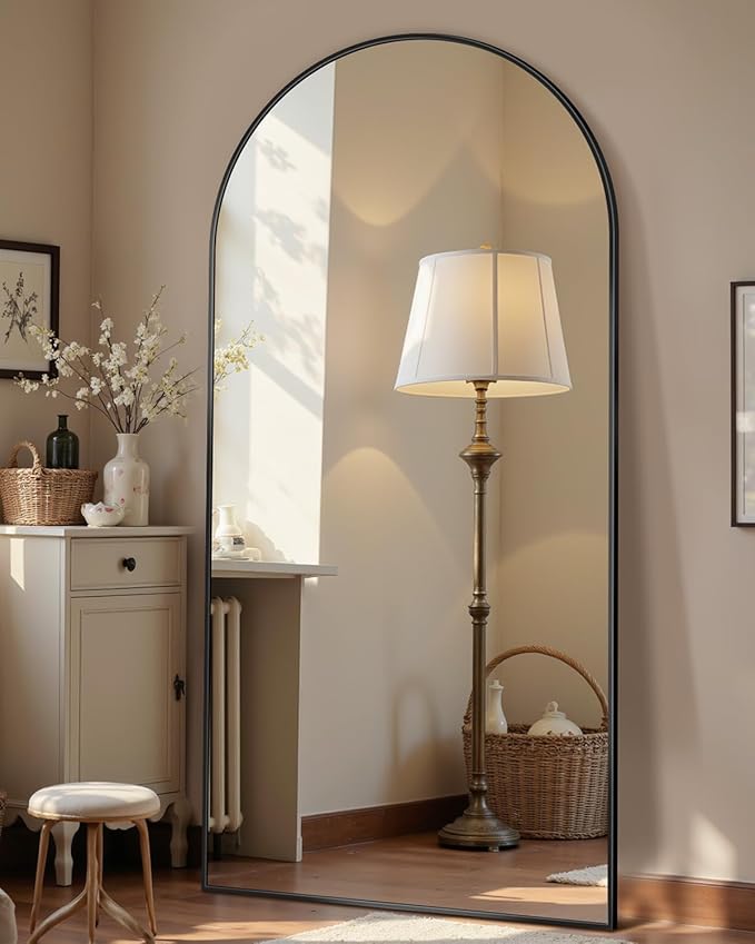69"x28" Full Length Mirror, Arched Full Body Mirror, Standing Hanging or by Unknown