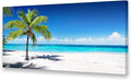 Baisuart-Large Canvas Wall Art Summer Ocean Waves Coconut Trees on Sands Beach by Baisuart